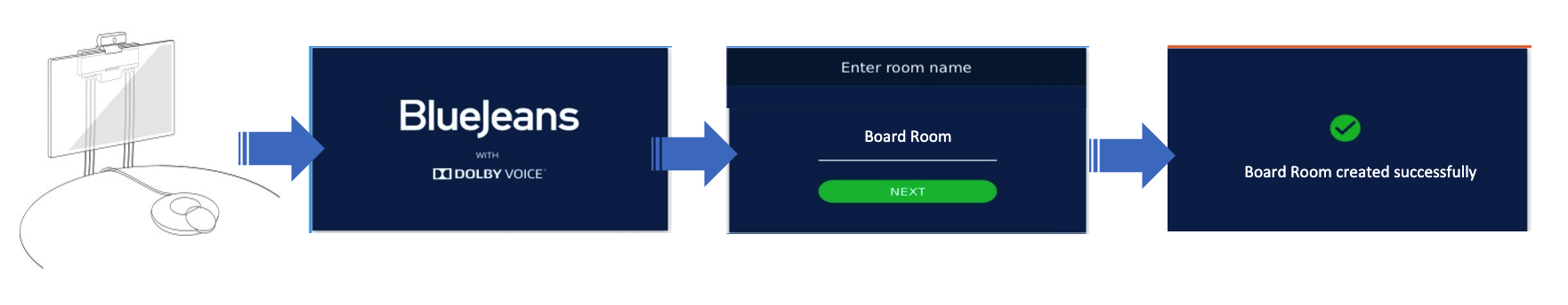 room pairing on dolby conference phone