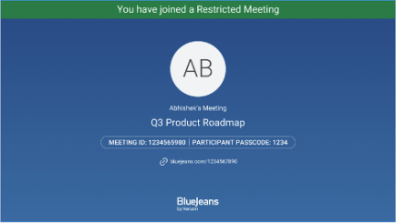 Restricted Meetings
