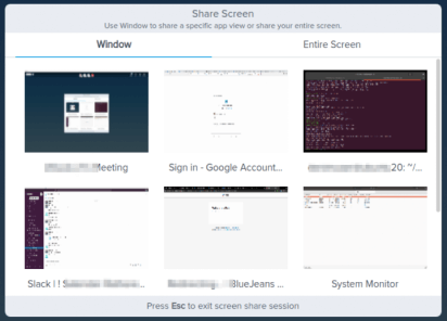 Linux Screen Sharing